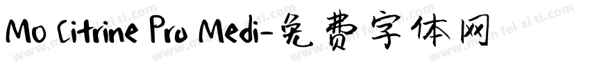 MO Citrine Pro Medi字体转换